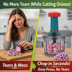 Single Deals™ 1000 ML hand push chopper [Premium Quality]