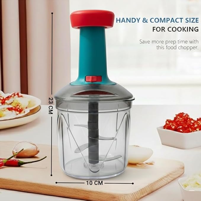 Single Deals™ 1000 ML hand push chopper [Premium Quality]