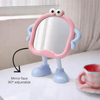 Charming Kawaii-Inspired Animal Desktop Mirror – Playful and Functional Vanity Decor