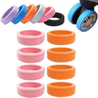 Anti-Slip Luggage Wheel Rings (8 Pcs) – Colorful, Durable Silicone Sleeves for Improved Traction and Silent Travel Premium Quality Single Deals™