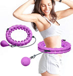 Adjustable Weighted Fitness Hoop – Smart Detachable Waist Trainer for Core Strengthening and Calorie Burning Premium Quality Single Deals™
