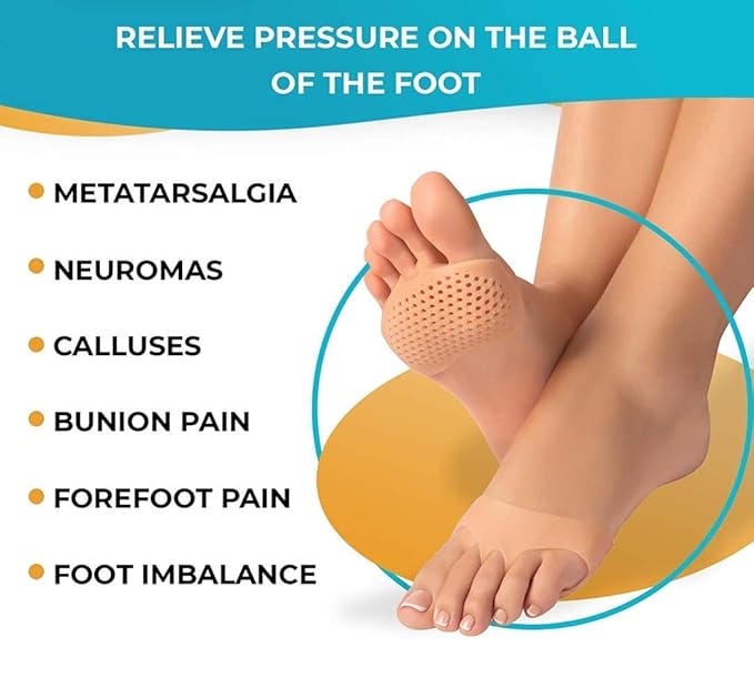 Comfortable Honeycomb Forefoot Cushion - Breathable Silicone Gel Pad for Pain Relief and All-Day Comfort in High Heels Premium Quality Single Deals™