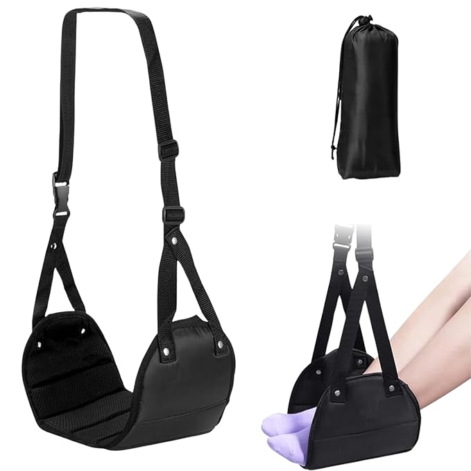 Premium Foot and Leg Rest for Flight Travel – Ergonomic In-Flight Comfort Solution