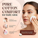 100-Piece Premium Cotton Pad Set – Soft, Absorbent Cosmetic Rounds for Daily Skin Cleansing and Care