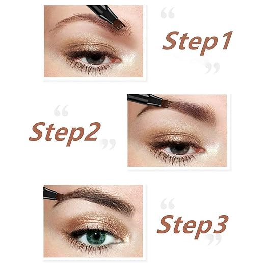 4-Tip Eyebrow Contouring Pen – Precision Micro-Blade Effect for Defined, Natural-Looking Brows Premium Quality Single Deals™