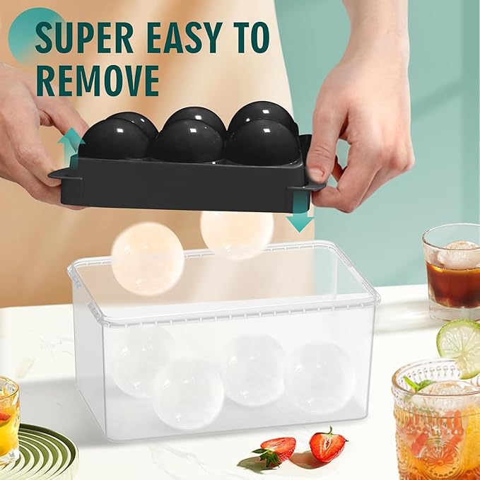 Ice Ball Maker – Spherical Ice Mold for Whiskey, Cocktails, and Beverage Chilling Premium Quality Single Deals™