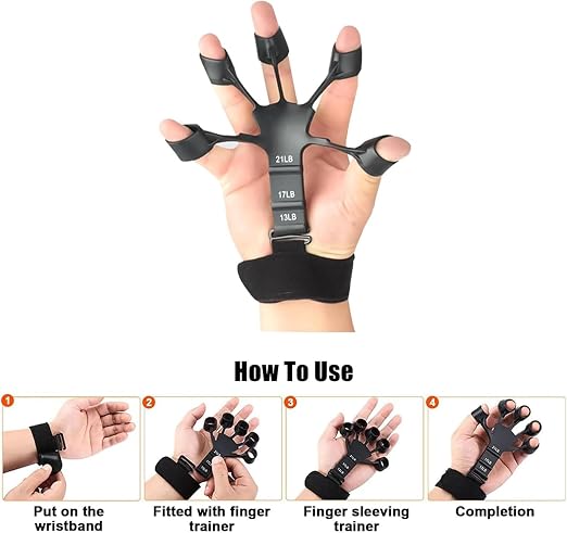 Finger Extensor Resistance Trainer – Adjustable Hand and Forearm Strength Exerciser for Dexterity and Rehabilitation Premium Quality Single Deals™