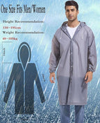 Premium EVA Raincoat – Durable, Lightweight Waterproof Outerwear for Men and Women, Designed for Superior Weather Protection Premium Quality Single Deals™