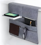 Premium Wireless Charging Bed Caddy – Sophisticated Bedside Organization and Power Solution