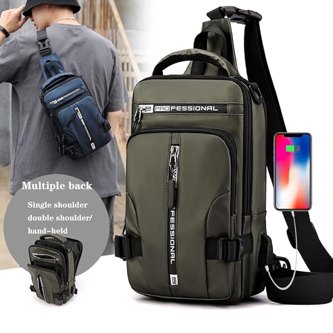 Single Deals™ USB Cross Backpack Bag - Premium Quality