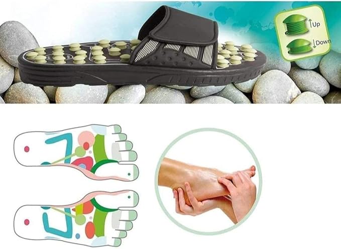 Therapeutic Acupressure Slippers – Ergonomic Foot Massager for Reflexology and Wellness Support Premium Quality Single Deals™