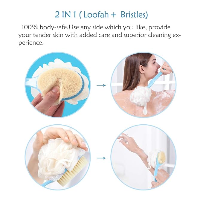 Premium Bath Scrubber Sponge – Gentle Exfoliating Body Cleaner for Soft, Smooth Skin