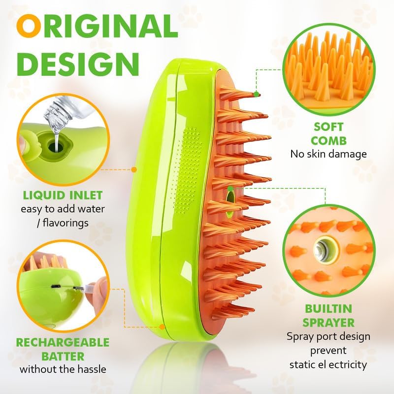 Pet Steam Brush – Sophisticated Maintenance Solution Premium Quality SingleDeals™