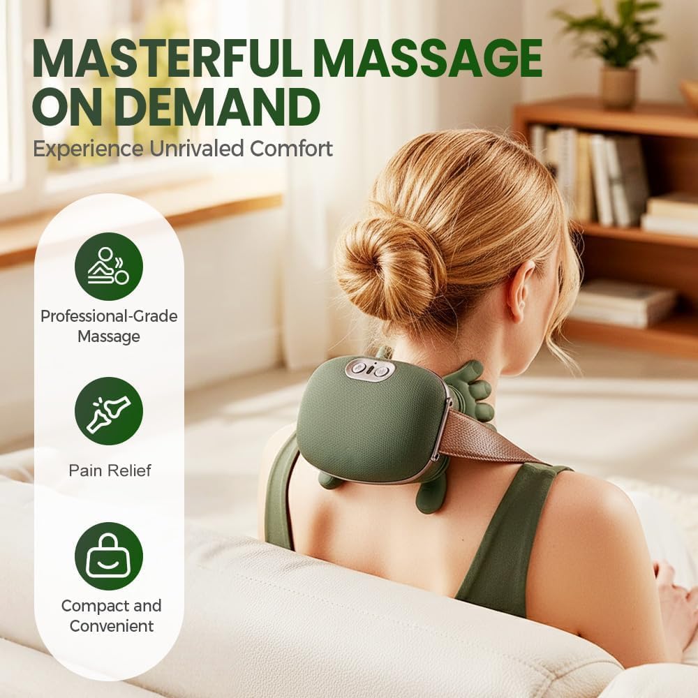 Premium Siaasoo Neck and Shoulder Massager – Sophisticated Therapeutic Relief for Targeted Tension