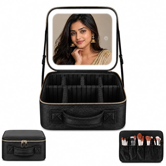 Single Deals™ LED Mirror Cosmetic Bag - Premium Quality