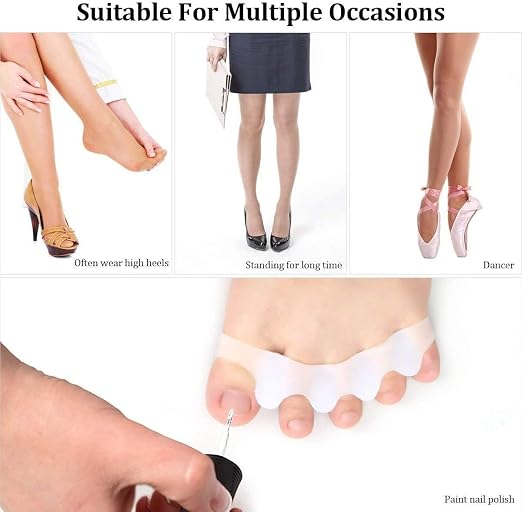 Silicone Gel Bunion Toe Corrector - Comfortable Orthopedic Toe Separator and Straightener for Pain Relief and Alignment Premium Quality Single Deals™
