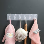 Single Deals™ 6 Pcs Silver Sticker Hook Premium Quality