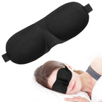 Contoured 3D Sleep Eye Mask – Ergonomic Blackout Aid for Travel and Rest