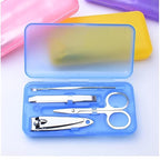 4-Piece Professional Manicure Set - Portable Stainless Steel Grooming Kit with Compact Travel Case for Nail, Cuticle, and Personal Care Premium Quality Single Deals™
