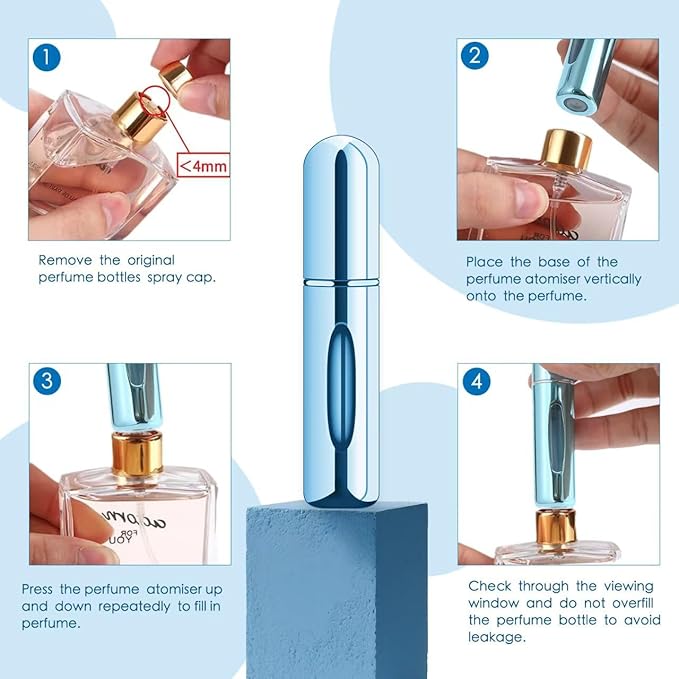 Mini Refillable Perfume Atomizer – Portable, Travel-Friendly Scent Dispenser for Fragrance On-the-Go Premium Quality Single Deals™