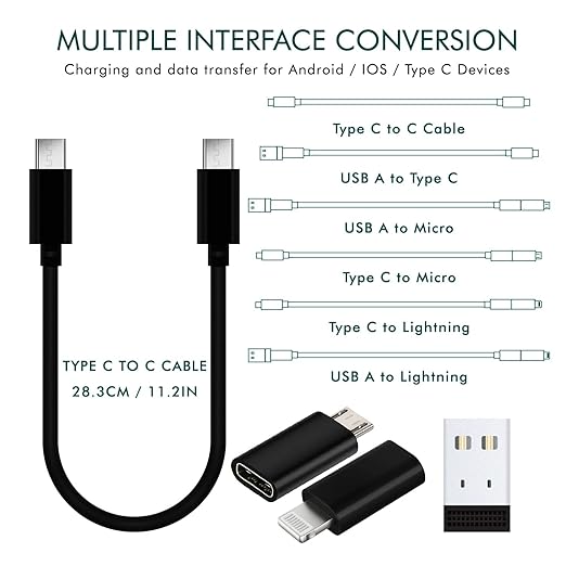 Premium All-in-One Data Cable Set – Sophisticated Universal Connectivity and Stand Solution