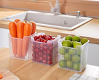 Fridge Side Door Storage Box (6 pcs) – Hanging Refrigerator Organizer Bins for Produce, Condiments, and Kitchen Organization Premium Quality Single Deals™