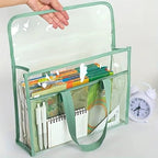 Portable Transparent Document Bag – Durable, Multi-Functional Organizer with Handle for School and Office Supplies Premium Quality Single Deals™