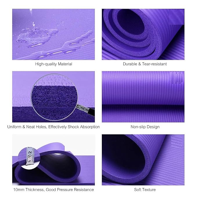 4mm Essential Yoga Mat – Lightweight, Non-Slip Fitness Surface for Daily Exercise and Stretching Premium Quality Single Deals™
