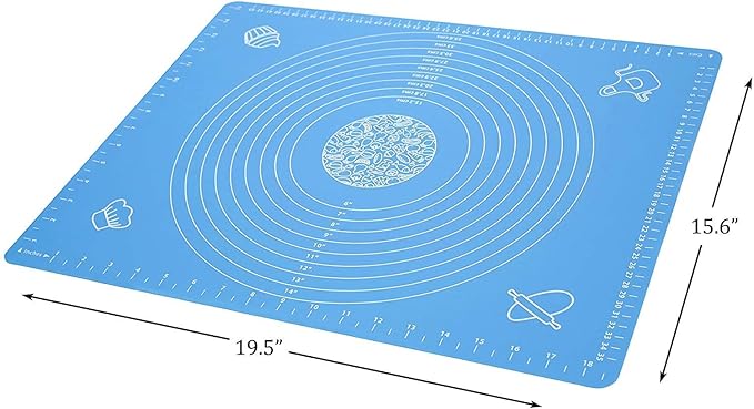 Silicone Roti/Dough Mat with Measurements – Non-Stick, Durable Baking Surface for Precision Prep and Easy Cleanup Premium Quality Single Deals™