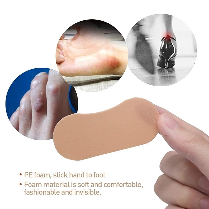 Anti-Blister Heel Protective Patch - 4 Pcs Soft Adhesive Cushion for Shoe Rub and Pain Relief Premium Quality Single Deals™
