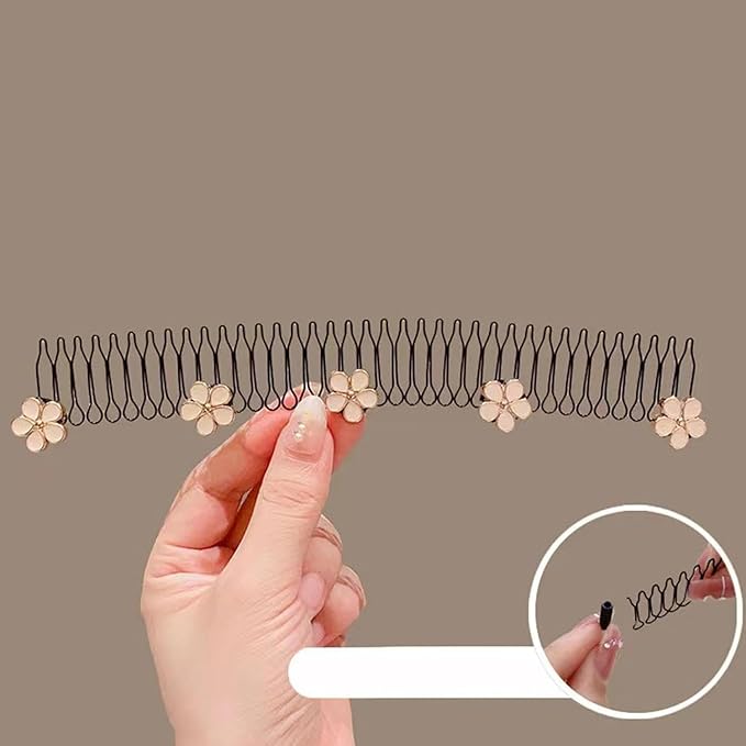 U-Shape Flower Hair Clip – Decorative Styling Accessory