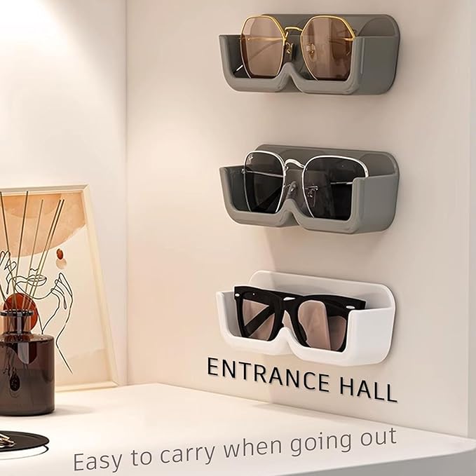 Single Deals™ 4 Pcs Wall-Mounted Sunglasses Organizer - Premium Quality