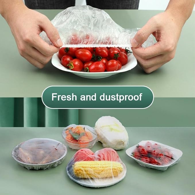 Single Deals™ Plastic Food Wraps (100 PC) [Premium Quality]