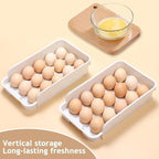 3-Layer Egg Organizer Tray – Stackable Space-Saving Refrigerator Storage Container for Freshness and Kitchen Organization Premium Quality Single Deals™