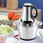 Single Deals™ 3L Food Blender with Handle [Premium Quality]              3-in-1 Steel Meat Grinder & Vegetable Chopper – 3 Litre, Stainless Steel, with Handle – Silver