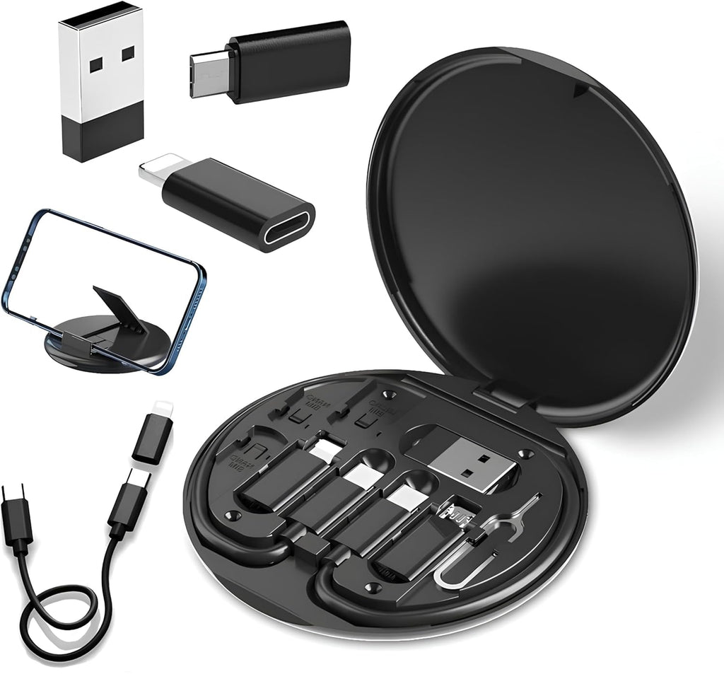 Premium All-in-One Data Cable Set – Sophisticated Universal Connectivity and Stand Solution