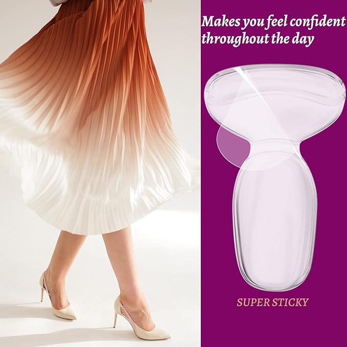 Premium Silicone Gel Heel Inserts for High Heels - Anti-Slip Comfort Liners for Enhanced Fit and Blister Prevention Premium Quality Single Deals™