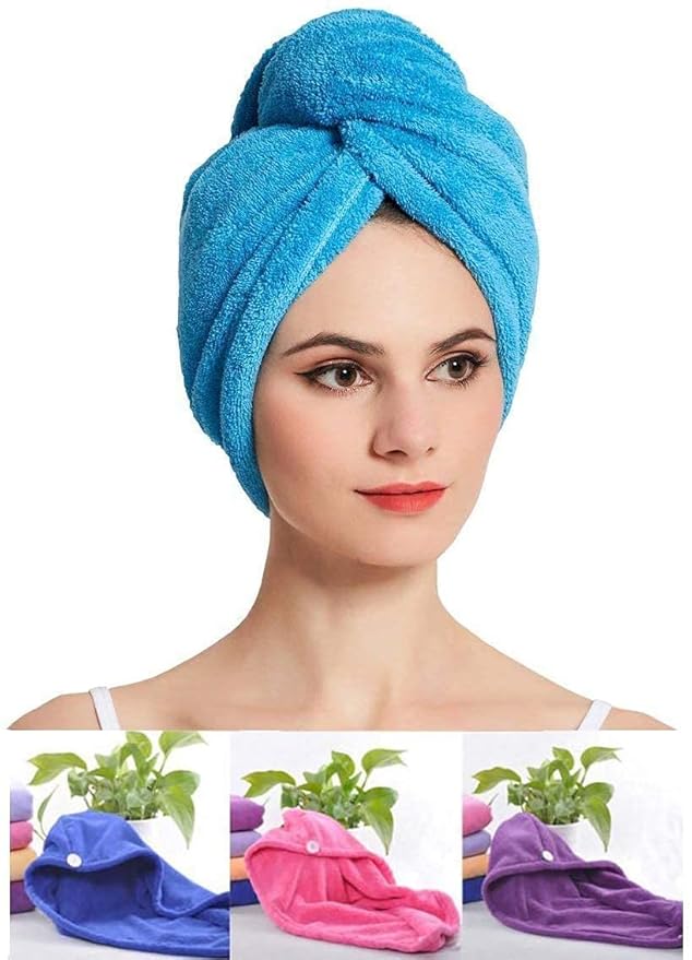 Premium Lightweight Hair Towel Wrap – 45g Quick-Dry Microfiber Cap for Gentle Hair Care  Professional Description