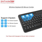 Slim Wireless Keyboard and Mouse Combo – Sleek, Ergonomic Productivity Set for Seamless Desktop & Tablet Workflow Premium Quality Single Deals™