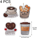 Coffee-Themed Premium Hanging Hand Towel – Absorbent, Decorative Kitchen Accessory