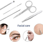 19-Piece Professional Silver Manicure Set - Complete Stainless Steel Grooming Kit in Premium Hard-Shell Case for Comprehensive Nail and Personal Care Premium Quality Single Deals™