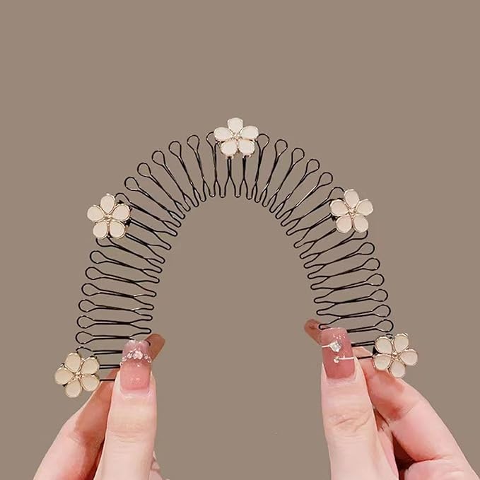 U-Shape Flower Hair Clip – Decorative Styling Accessory