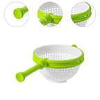 Vegetable Drain Basket – Innovative Press-Action Manual Salad Spinner and Produce Strainer for Efficient Kitchen Prep Premium Quality Single Deals™