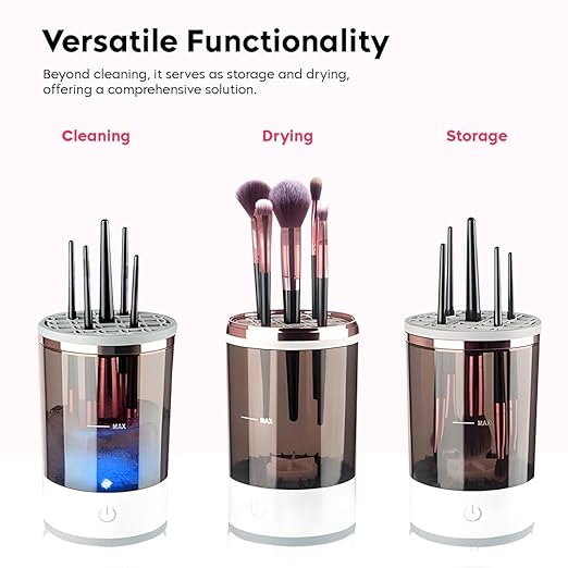 Automatic Makeup Brush Cleaner – Professional-Grade Sonic Cleaning Device for Pristine Cosmetic Tool Maintenance Premium Quality Single Deals™
