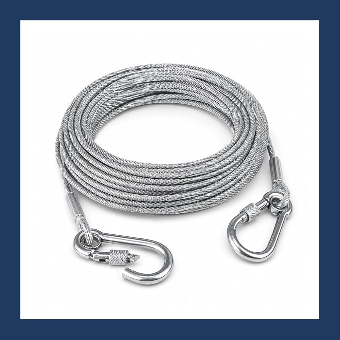 Single Deals™ 10 Meter Heavy Duty Clothes Drying Rope With Hooks - Premium Quality