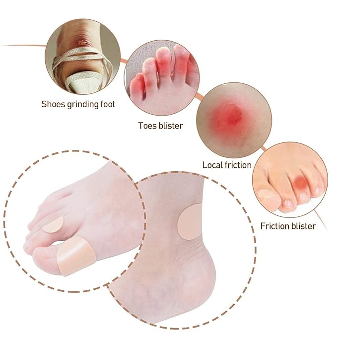 Anti-Blister Heel Protective Patch - 4 Pcs Soft Adhesive Cushion for Shoe Rub and Pain Relief Premium Quality Single Deals™
