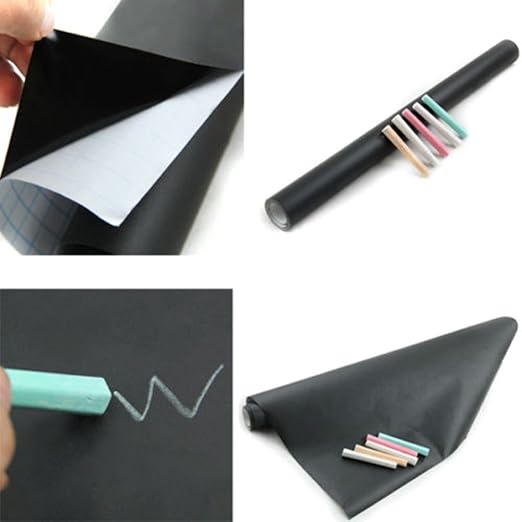 Versatile DIY Blackboard Wall Sticker – Adhesive Chalkboard Decal for Home, Office, and Creative Projects (45x200 cm) Premium Quality Single Deals™