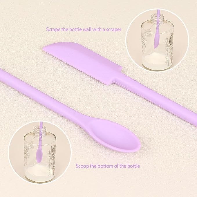 Silicone Cosmetic Spatula Set – Precision Beauty Tools for Effortless Product Application and Minimal Waste Premium Quality Single Deals™