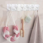 Single Deals™ 6 Pcs Sticker  Transparent Hook Premium Quality