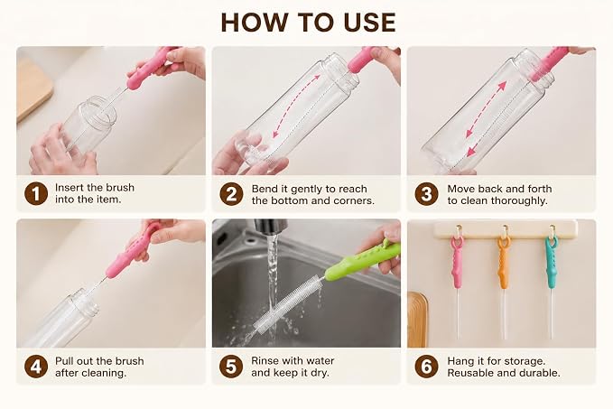 Flexible Straw Bottle Cleaner Brush – Sophisticated Maintenance Solution Premium Quality SingleDeals™